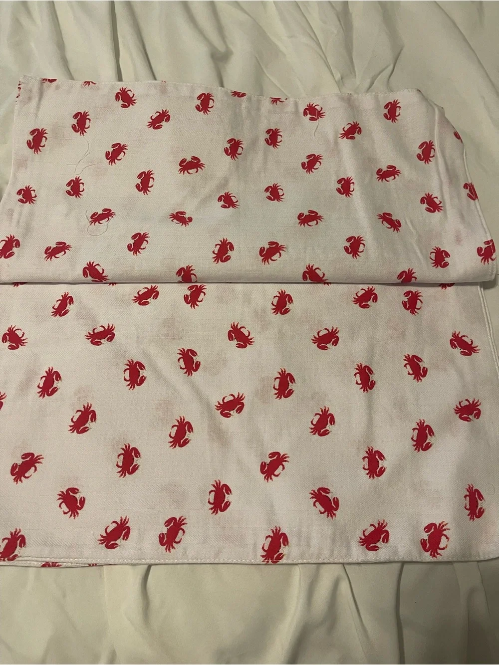 Set of 4 crab placemats New with Tags